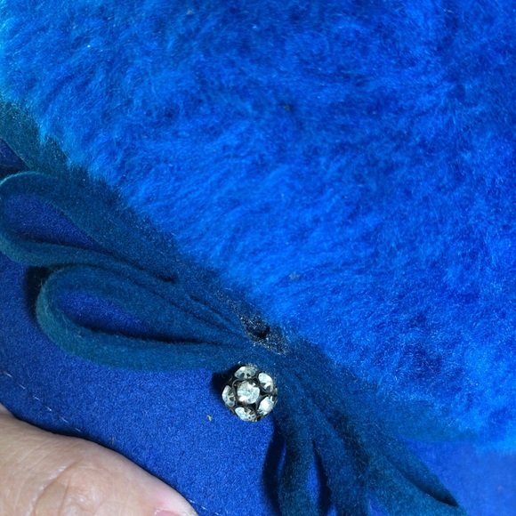 Vintage 20s-70s blue hat very pretty - Picture 10 of 14